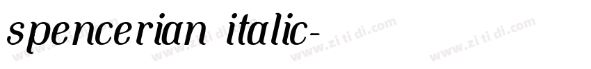 spencerian italic字体转换 spencerian italic字体转换
